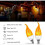 4 Pack 3W E14 LED Light Bulb Flame Effect Light Bulb with 3 Lighting Modes Decorative Light Bulb 4
