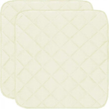 (Beige) 2pcs Washable Seat Pad for Incontinence,22x21inch Washable Reusable Seat Protector for Wheelchair Car Seat Sofa