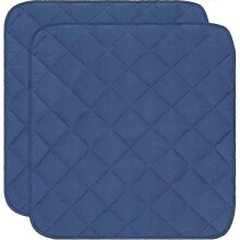 (Dark Blue) 2pcs Washable Seat Pad for Incontinence,22x21inch Washable Reusable Seat Protector for Wheelchair Car Seat Sofa