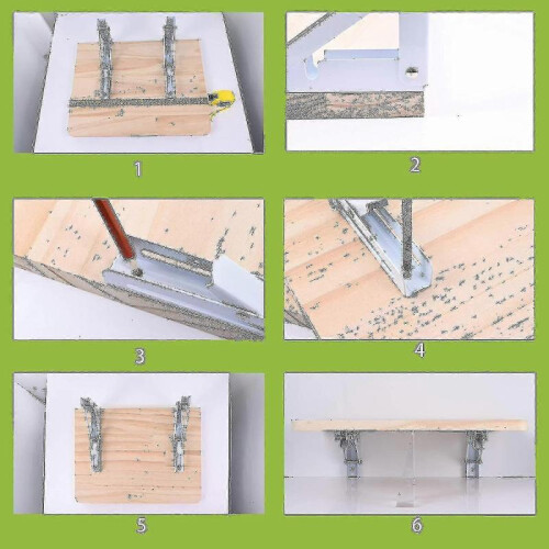 (black) 2 Pcs Folding Shelf Brackets, Diy Wall Mounted Folding Table Hinge, Save Bench Space -ys 2