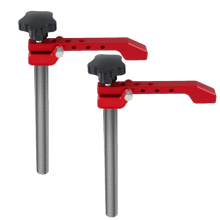 Lot de 2 serre-joints pour établi, pour le travail du bois, en alliage d'aluminium, à positionnement rapide, réglables, B