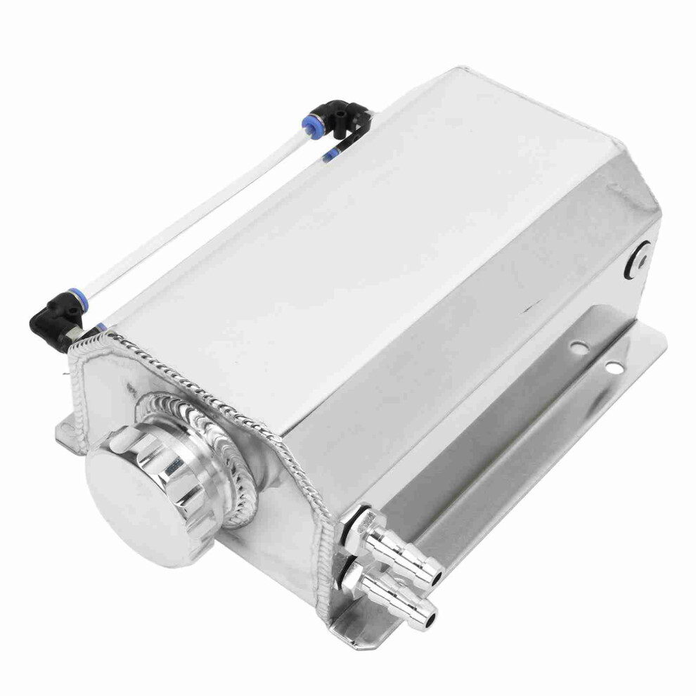Coolant Overflow Tank Aluminium Alloy 2L Capacity Silver 9121376972942
