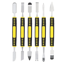 Metal Crowbar 6-Piece Set, Professional Repair Tool Kit for Phone, Double-Edged Opening Pry Strong Practicability
