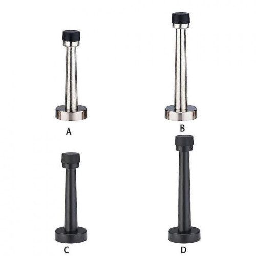 (12cm, black) Door Stops Wide Application Easy Installation Premium Steel Ground 1