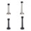 (12cm, black) Door Stops Wide Application Easy Installation Premium Steel Ground 4
