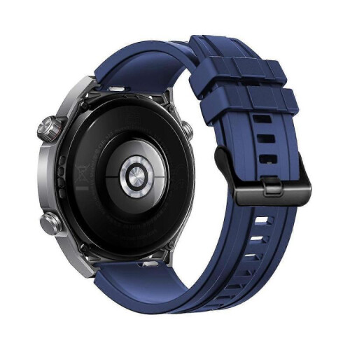 (Midnight Blue) Silicone Strap For Huawei Watch Ultimate 3pcs Longer Style 1