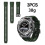 (Green) Silicone Strap For Huawei Watch Ultimate 3pcs Longer Style 4