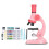 (Pink) Microscope Toy Educational Biological Laboratory Tool Microscope Toy for Children Kids 1