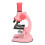(Pink) Microscope Toy Educational Biological Laboratory Tool Microscope Toy for Children Kids 4