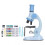 (Blue) Microscope Toy Educational Biological Laboratory Tool Microscope Toy for Children Kids 1