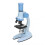 (Blue) Microscope Toy Educational Biological Laboratory Tool Microscope Toy for Children Kids 3