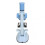 (Blue) Microscope Toy Educational Biological Laboratory Tool Microscope Toy for Children Kids 4