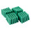 Mounting screws green 6 mm non-slip plastic dowel 100 pieces 3