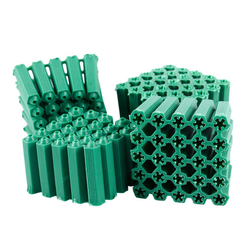 Mounting screws green 6 mm non-slip plastic dowel 100 pieces 1