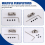 RC Model Ship Rotatable Mini Universal Joint Connection 4mm to 3mm 7