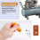 16mm Male Thread Dia Plastic Oil Plug for Air Compressor Orange 6
