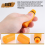 16mm Male Thread Dia Plastic Oil Plug for Air Compressor Orange 5