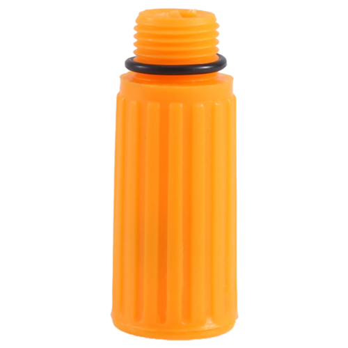 16mm Male Thread Dia Plastic Oil Plug for Air Compressor Orange 1