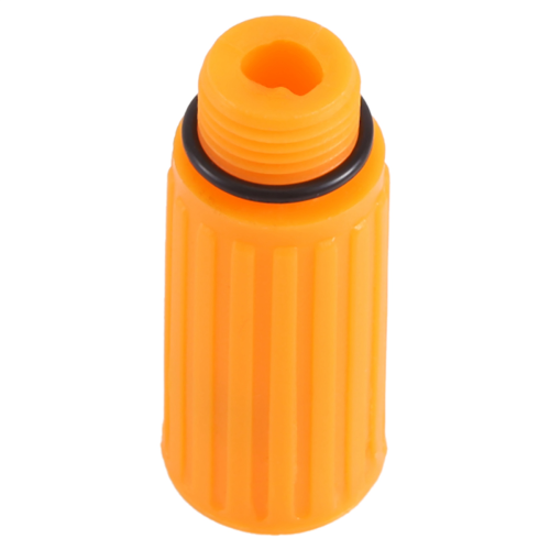 16mm Male Thread Dia Plastic Oil Plug for Air Compressor Orange 2