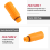 16mm Male Thread Dia Plastic Oil Plug for Air Compressor Orange 9