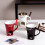 Fondue Mug Set Chocolate Cheese Milk Cream Making Set Single Butter Melter Baking Cup Candlestick W 4