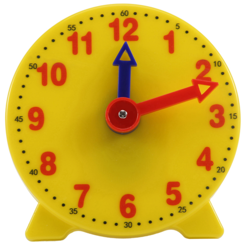 4 Inch Student Learning Clock Time Model Teacher Gear 12/24 Hour School Tools 2