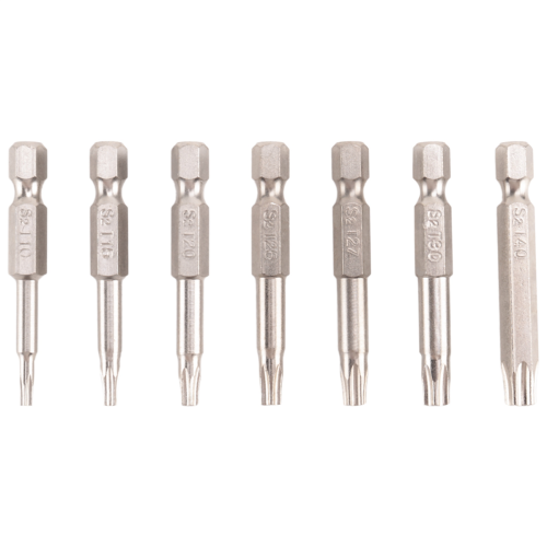 7Pcs Set Star Bit Screwdriver Drill Bits Screw Driver Magnetic 1/4Inch Hex Shank Hand Tools Five-Pointed Bore Hole 2