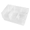 9 Pcs Clear Drawer Organizer Trays Assorted 4-Size Dividers, Versatile Storage Boxes Makeup Organiser Set 4