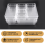 9 Pcs Clear Drawer Organizer Trays Assorted 4-Size Dividers, Versatile Storage Boxes Makeup Organiser Set 6