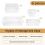 9 Pcs Clear Drawer Organizer Trays Assorted 4-Size Dividers, Versatile Storage Boxes Makeup Organiser Set 10