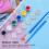 50 Strips Empty Paint Cup Pots Clear Storage Containers Mini Painting Pot 3Ml/ 0.1 Oz 7
