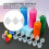 50 Strips Empty Paint Cup Pots Clear Storage Containers Mini Painting Pot 3Ml/ 0.1 Oz 4
