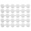 50 Strips Empty Paint Cup Pots Clear Storage Containers Mini Painting Pot 3Ml/ 0.1 Oz 1