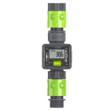Digital Water Flow Meter IPX6 Outdoor Garden Hose Water Calculate Consumption Water Flow Rate 3/4in