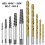 10Pcs Left Hand Drill Bit Set, Spiral Flute Extractor Set Broken Bolt Remover, Easily Remove Stripped or Damaged Screws 8