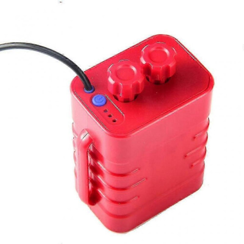 (Red) 12v Waterproof Battery For Case Box With Usb Interface Support 6x 18650 Battery 2