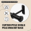 Staffe per aste per tende da soffitto, staffe resistenti per supporto da 1 pollice (set da 2, nero) 6