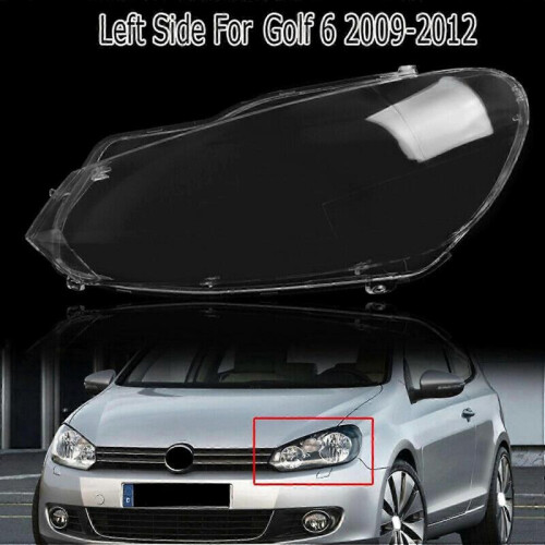 Car Headlight Shell Headlight Lens Replacement Auto Transparent Lampshade for- Golf 6 MK6 R 2009-2012 2