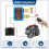 240A Switch 12V Remote Battery Disconnect Switch with Led Voltage Display Automatic Power Shut Off Switch for Auto 3