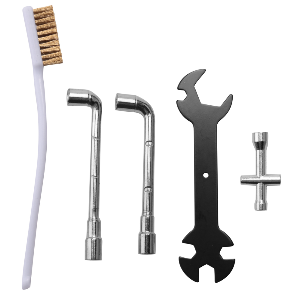 Pakket van 5 3D-printeronderdelensleutels + mini-dopborstel 6 mm 7 L voor 3 gereedschappen