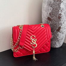 (Red) Soft Pu Modern Leather Small Square Crossbody Bag For Women Available In Fashionable Colors Style For Everyday