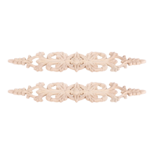 33cmx6cm houtsnijwerk decal streep hoek applicaties lange holle bloem frame meubels decoratie houtsnijwerk figuren ambacht