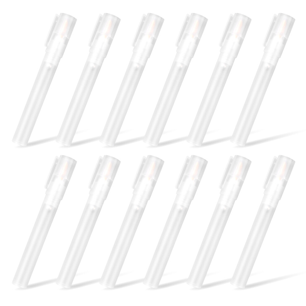Confezione Da 12 Pennarelli Per Ritocchi Di Vernice Vuoti Riempibili Da 6/3 Mm, Pennarelli Rotondi Con Testa Inclinata Per Kit Di Pittura Artistica
