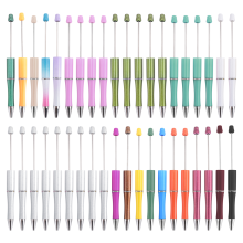 Lot de 40 stylos à bille perlés en plastique, à personnaliser soi-même, pour l'école, le bureau, les fournitures de papeterie, pour mariage
