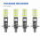 4pcs H1 6000k Super White 80w Led Headlight Kit Fog Driving Light 3