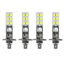 4pcs H1 6000k Super White 80w Led Headlight Kit Fog Driving Light