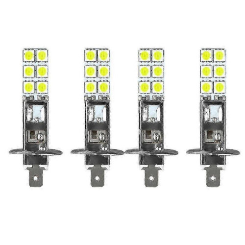 4pcs H1 6000k Super White 80w Led Headlight Kit Fog Driving Light
