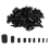 160Pcs Assorted Size Rubber End Caps, Flexible Screw Thread Protector Caps Round Vinyl Bolt Cover in 9 1