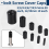 160Pcs Assorted Size Rubber End Caps, Flexible Screw Thread Protector Caps Round Vinyl Bolt Cover in 9 6