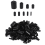 160Pcs Assorted Size Rubber End Caps, Flexible Screw Thread Protector Caps Round Vinyl Bolt Cover in 9 4